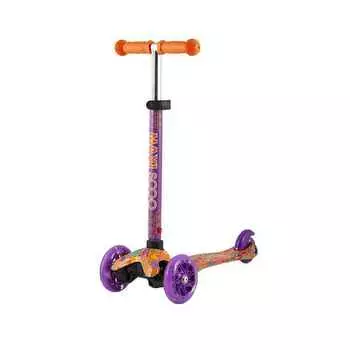 Самокат 3-х колесный "Baby" (2021), со Светящимися Колесами, Кошки, Maxiscoo, MSC-B082009