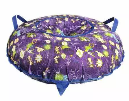Санки надувные 100 см. "Ватрушка Принт "Ooops на фиолетовом" (КСНВ10034)
