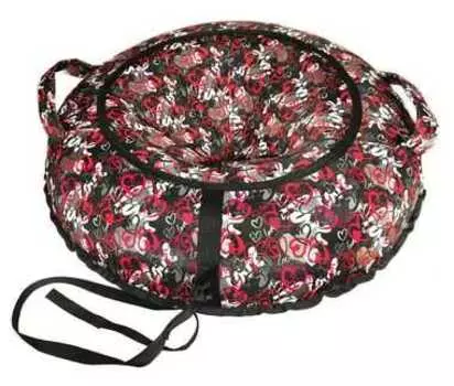 Санки надувные 90 см. "Ватрушка Принт "Hearts and Love" (КСНВ9020)