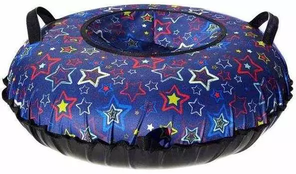 Санки надувные 90 см. "Ватрушка Принт "Разноцветные звезды" (КСНВ908)