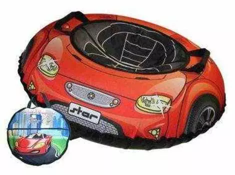 Санки надувные с сумкой "Ватрушка "Супер кар" 100 см (КСНВ100-СКАР)
