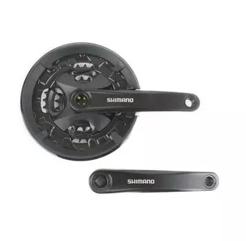 Шатуны, комплект, с вед. звездой, FC-TX801, SQR, 175 мм, 42х32х22T, SHIMANO (черный/черный, AFCTX801E222CL)