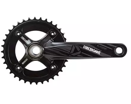 Шатуны, комплект, с вед. звездой, Truvativ Descendant, GPX, 165 мм, 36T, SRAM (черный/черный, CCW110000988, (Truvativ Descendant SXP logo))