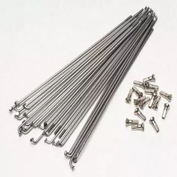 Спица, 45#, Постоянное сечение, 14G, 237 мм, C ниппелем, SHUN JIU (хром, 1SP414G23703)