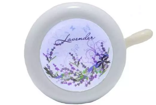 Звонок велосипедный, рисунок "Lavender" (YL 45 lav) (Звонок велосипедный, рисунок "Lavender" (YL 45 lav))