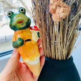 Автополив для комнатных растений Лягушка с грибочком