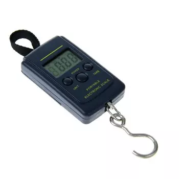 Безмен электронный, до 40 кг, тёмно-синий