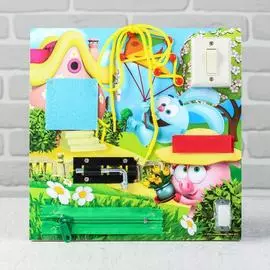 Бизиборд Смешарики "Крош и Нюша"