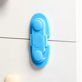 Блокиратор для дверей шкафов, цвет голубой