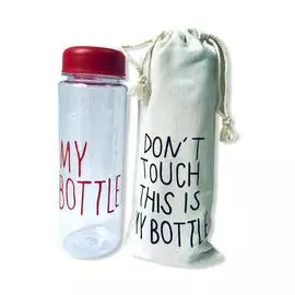 Бутылка My Bottle с Мешочком Бордовая