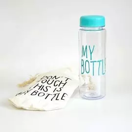 Бутылка My Bottle с Мешочком Голубая