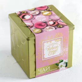 Чай чёрный «Волшебного Нового года», в коробке, жасмин, 100 г