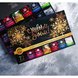 Чайная коллекция «С Новым годом!», в коробке, ассорти вкусов, 72 п