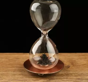 Часы песочные "На вес золота", магнитный песок, 8х16 см