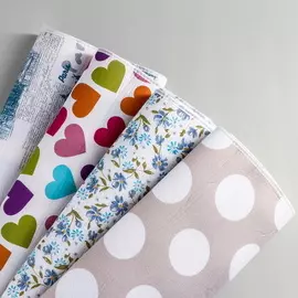 Чехол для гладильной доски на поролоне 14050 см Голубая с белыми пионами