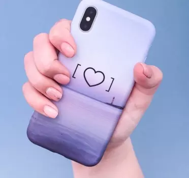 Чехол-накладка Силиконовая для телефона iPhone X/XS «Любовьэто маяк» soft touch