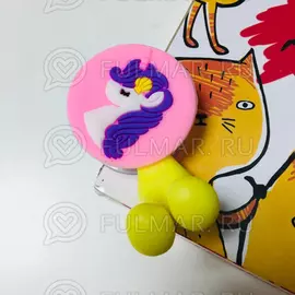 Держатель детский для зубной щетки на присоске Единорог