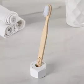 Держатель для зубной щётки "Гаечка", цвет белый