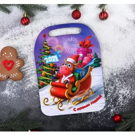 Доска разделочная Бык на санях