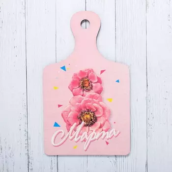 Доска разделочная Весеннее тепло, 15*24,7 см