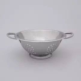 Дуршлаг миска с ручками на ножке d=22 см Нержавеющая сталь