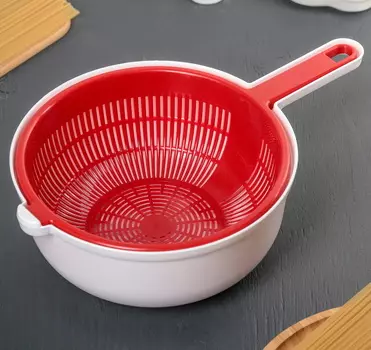 Дуршлаг с поддоном диаметр 25 см