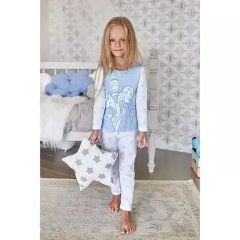 Джемпер детский Disney "Принцессы", голубой/белый