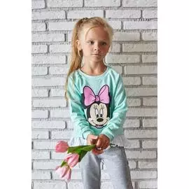Джемпер детский с воланом Disney "Минни", голубой