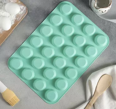 Форма для выпечки Круг, 33*24,5 см, 24 ячейки