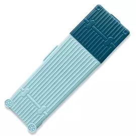 Футляр для зубной щётки и пасты Чемодан Бирюзовый