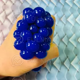 Игрушка-антистресс Виноград Mesh Savish Ball мялка с пузырями Синяя