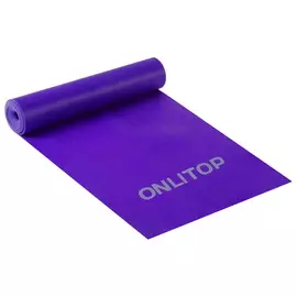 Эспандер ленточный для фитнеса, 150 х 15 х 0,03 см, нагрузка 5 кг. Желтый