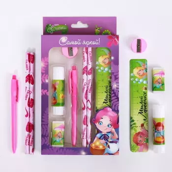 Канцелярский набор на 8 марта для девочки Фея: 7 предметов