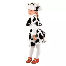 Карнавальный костюм «Коровка», маска, пелерина, юбка, р. 28, цвет чёрно-белый