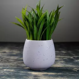 Кашпо керамическое Круглое 8*8*8 см Голубое