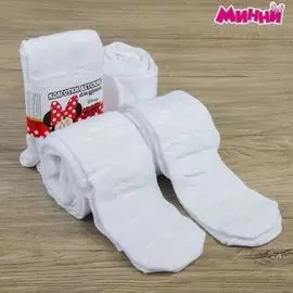 Колготки Дисней "Минни Маус" раппорт, белый