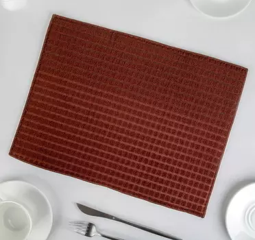 Коврик для сушки посуды 30*40 см, микрофибра, цвет коричневый