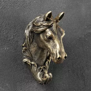 Крючок фигурный Лошадь бронза 8*6*11см