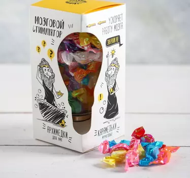 Леденцы в лампочке «Мозговой стимулятор», 50 г