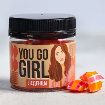 Леденцы You go Girl, со вкусом клубники, 100 г