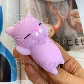 Лиловый Кот сквиши антистресс игрушка