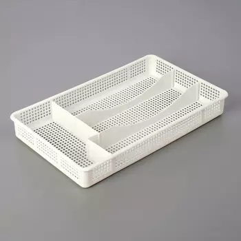 Лоток для столовых приборов Белый