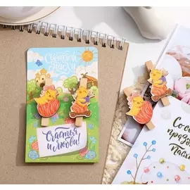 Магнит-прищепка «Цыплятки» декор