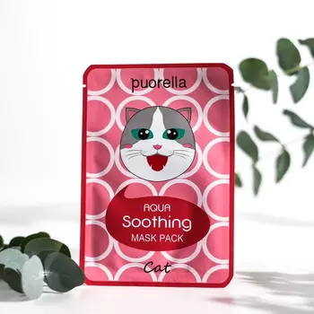 Маска для лица Puorella успокаивающая Кошка