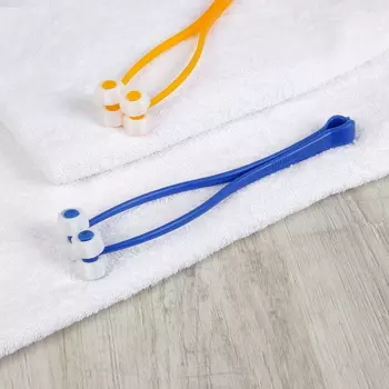 Массажёр, 4 белых ролика, цвет синий