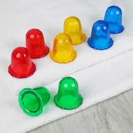 Массажёр антицеллюлитный «Тюльпан Банка», для интенсивного воздействия, 2 штуки Зелёный