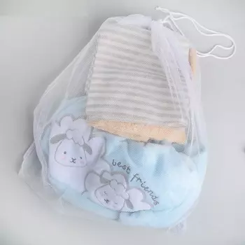 Мешок для стирки белья, со шнуром, 50х56 см
