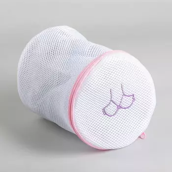 Мешок для стирки бюстгальтеров, 161616 см, трёхслойный, крупная сетка