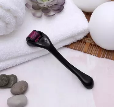 Мезороллер универсальный, 540 игл, 0,2 мм, цвет чёрный