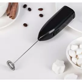 Мини-миксер вспениватель молока для капучино чёрный